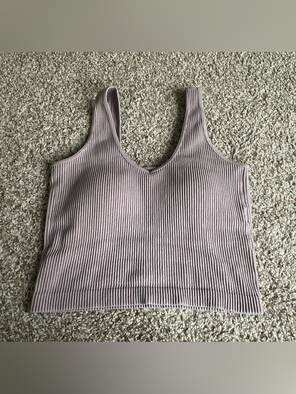 Altar’d State Revival Ribbed V-Neck Cropped Tank Top